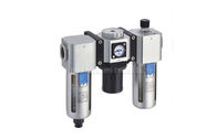 Unità di trattamento di fonte di aria del gruppo tre del lubrificatore e del regolatore di combinazione e del filtro con il calibro Embeded