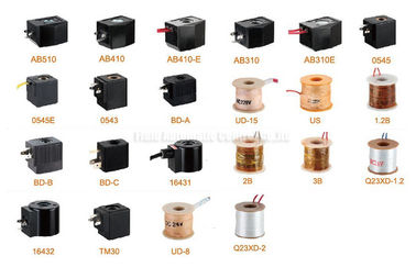Bobine dell'elettrovalvola a solenoide dell'aria per la valvola bidirezionale a due posizioni DC24V AC220V dell'acqua