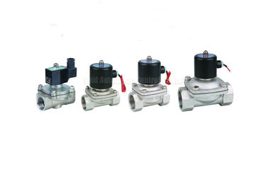 Bidirezionale a due posizioni dell'elettrovalvola a solenoide dell'acciaio inossidabile, dimensione G1/8 